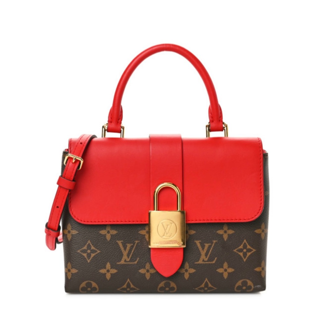 Auth. LOUIS VUITTON Locky BB bag 2way M44322 Monogram Poppy red  Coquelicot NWT
